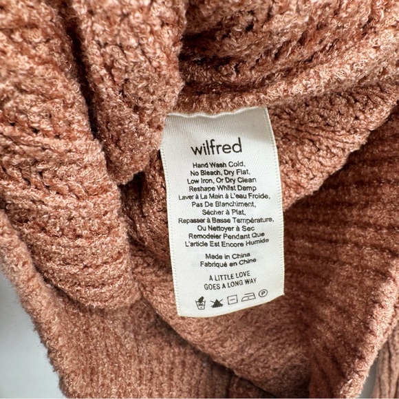 Aritzia Wilfred Essential Chenille Crewneck Ribbed Sweater Women’s XXS Fall Chic - Picture 12 of 13